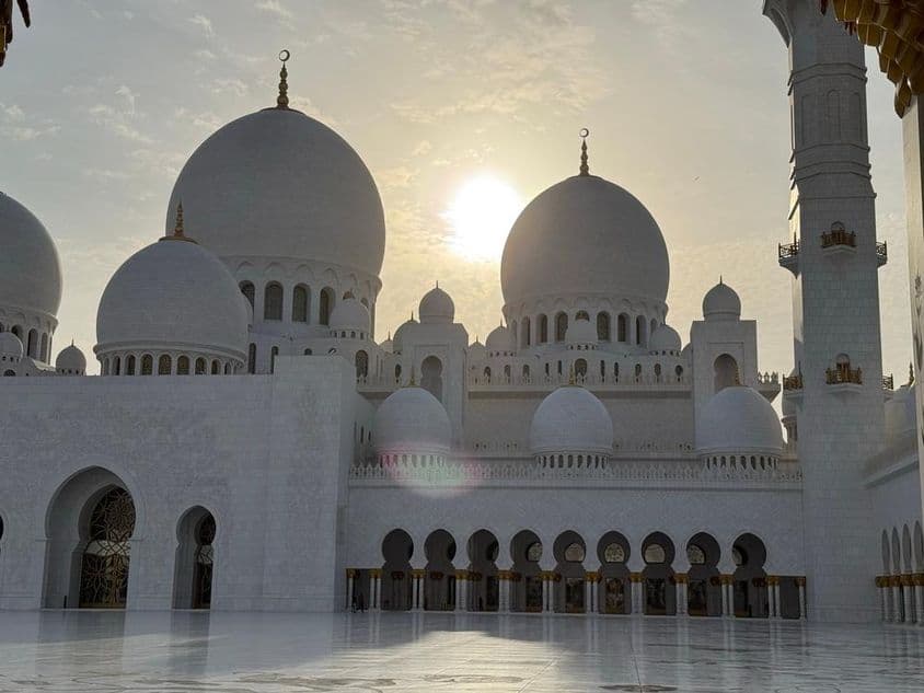 Sheikh Zayed Grand Mosque center Dubai, United Arab Emirates.