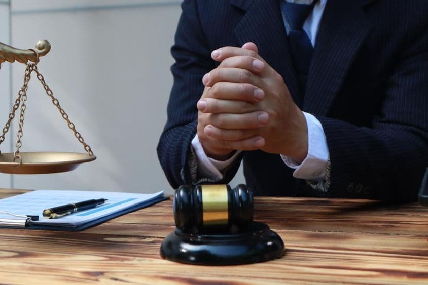 The lawyer provides legal advice.