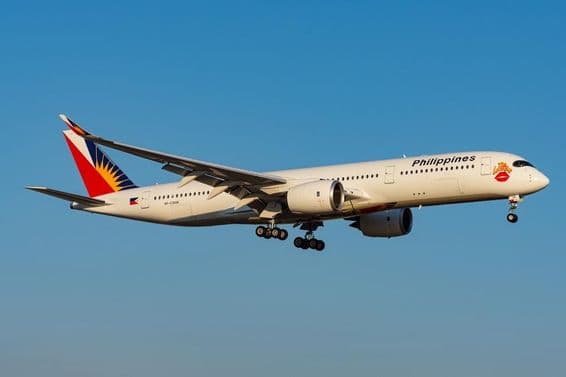 Philippine Airlines Airbus A350-900 aircraft.