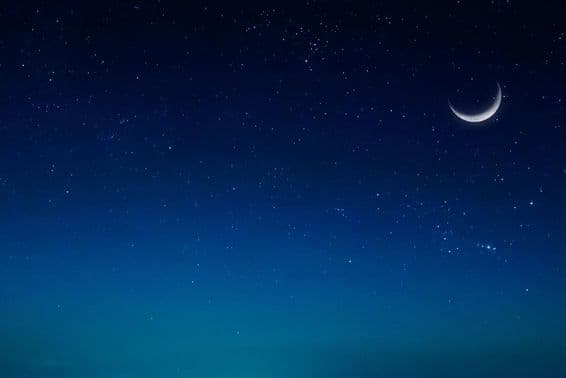 Ramadan Islamic night with Eastern Moon.