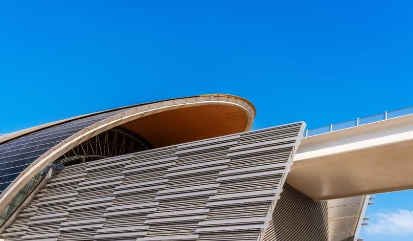 Metro station in Dubai, United Arab Emirates.