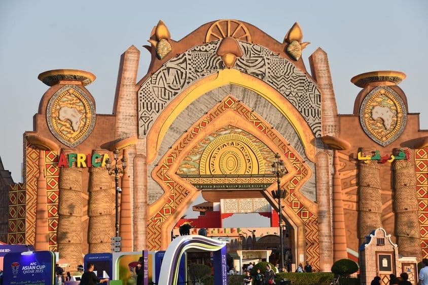 Africa pavilion at Global Village, Dubai, UAE.