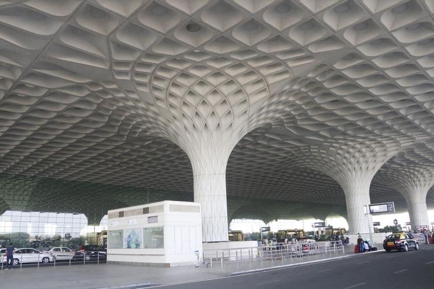 External view of the Mumbai International Airport.