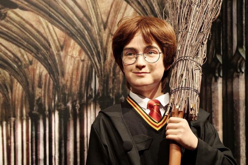 Wax figure of Harry Potter.