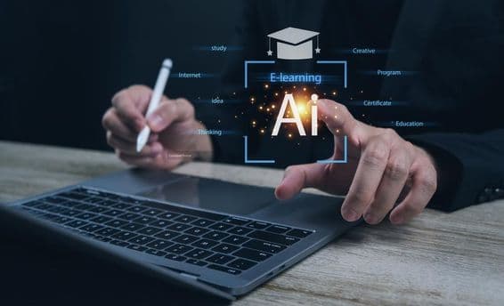 E-learning online postgraduate AI course.