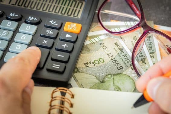 Financial calculations in Indian rupee.