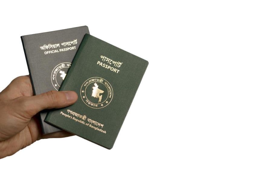 Republic of Bangladesh passports.