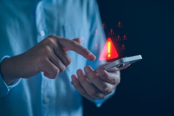 Scam alert, software warning.