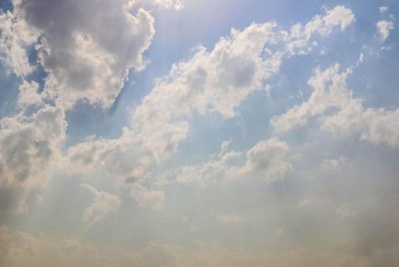 Scenic cloudy sky with beautiful clouds and cloudy landscape in Dubai.