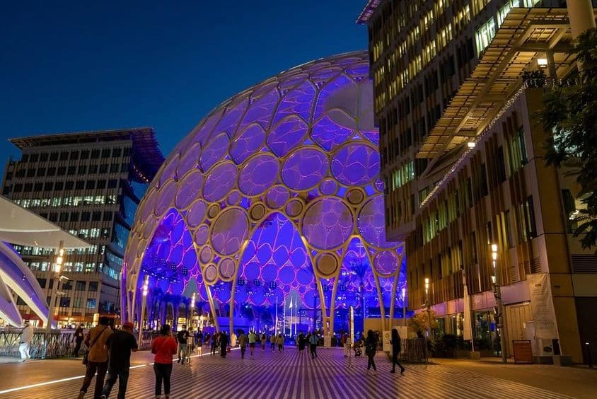 The dome of Expo City Dubai.