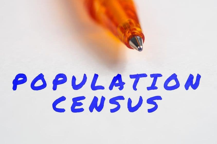 Expression labeled CENSUS on paper.