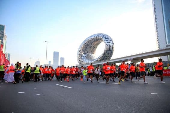 Running race, United Arab Emirates, Dubai.