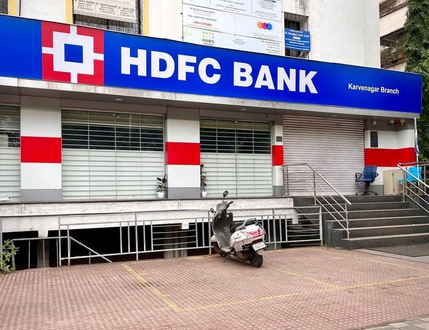 Entrance of HDFC Bank.