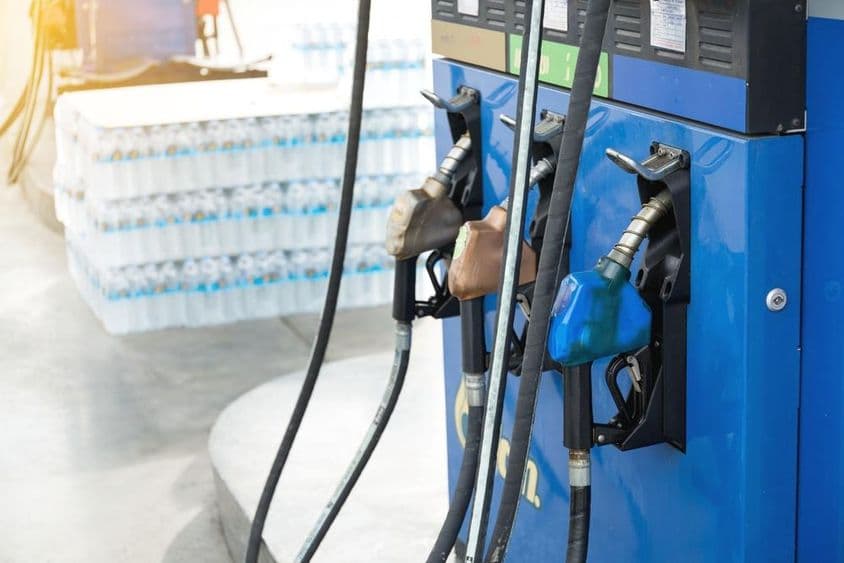 Gas station preparing for travelers to refuel.