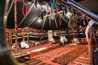 The traditional Bedouin tent.