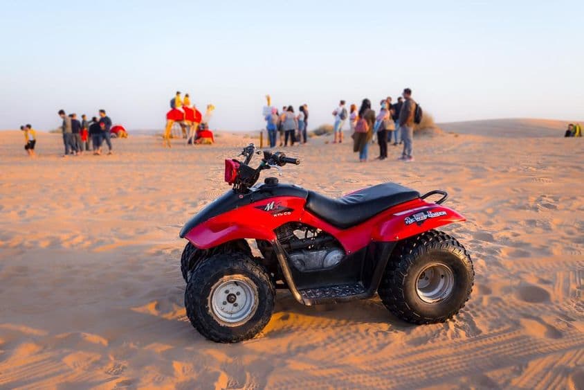 Motocross adventure for tourists visiting Dubai.