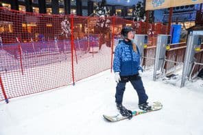Attraction at Mall of the Emirates 'Ski Dubai' shopping center in Dubai.