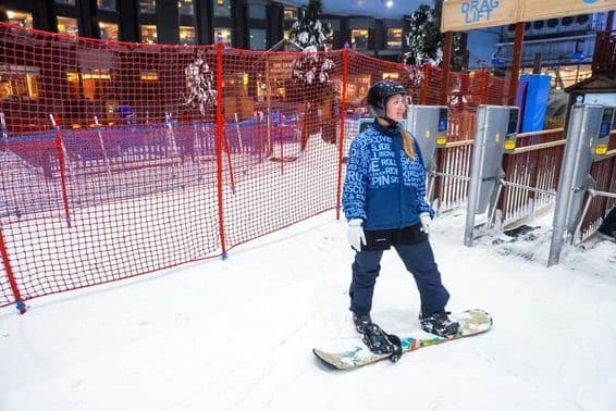 Attraction at Mall of the Emirates 'Ski Dubai' shopping center in Dubai.