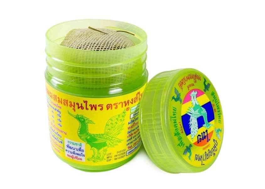 Green jar made from Hong Thai herbal inhaler.