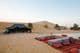 Tent camp for tourists in the Al Khatim desert, Abu Dhabi, United Arab Emirates.