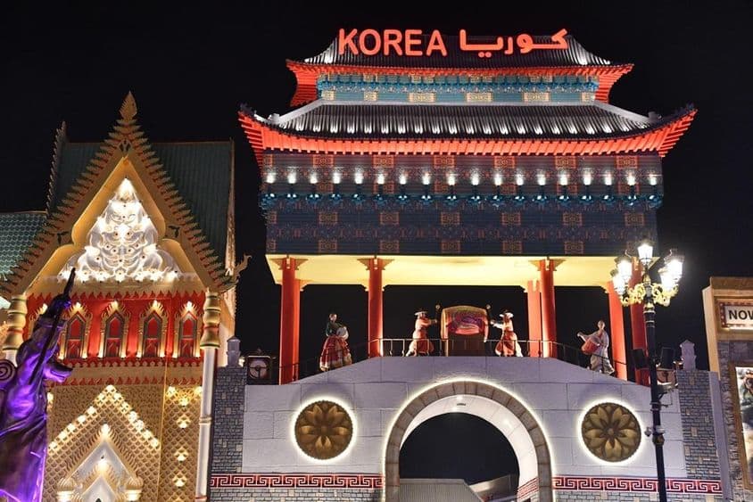 Korean pavilion in the Global Village, Dubai, United Arab Emirates.