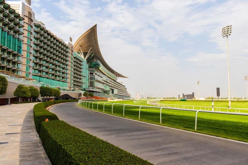 Meydan hotel and racecourse.