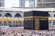 Mecca, Saudi Arabia and the Kaaba.