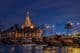View of Fanar Mosque from Doha harbor.