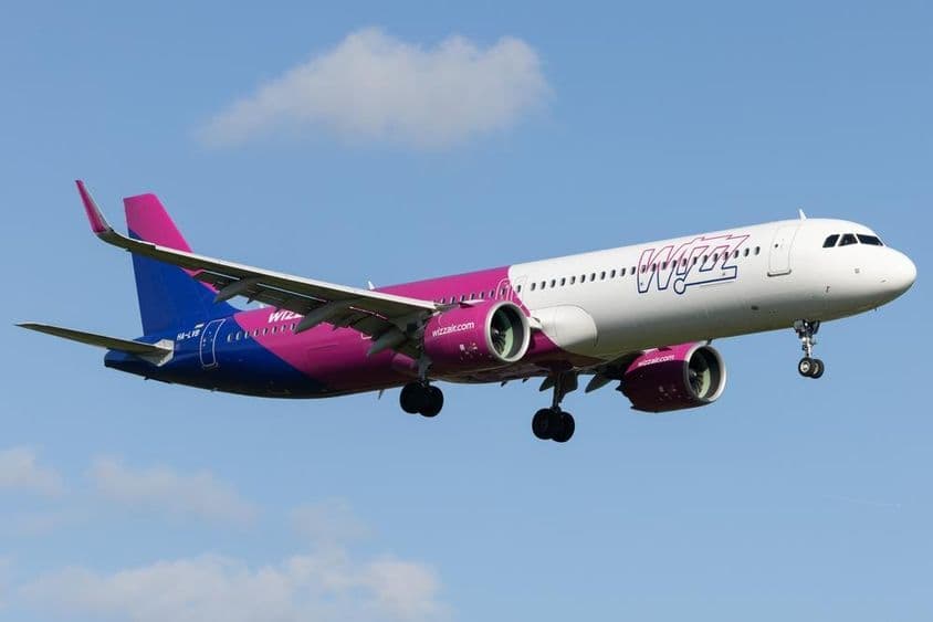Wizz Air with an Airbus A321-271NX aircraft.