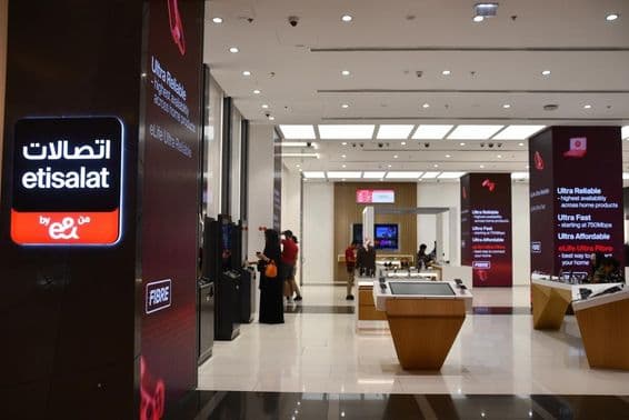 Etisalat, Yas Mall, Yas Island, Abu Dhabi, United Arab Emirates.