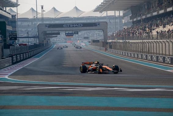 Training for Formula 1 Abu Dhabi Grand Prix.