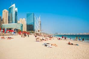 The JBR or Jumeirah Beach Residence is a waterfront community in the Dubai Marina district.