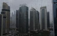 Rainy season in the megacity of Dubai.