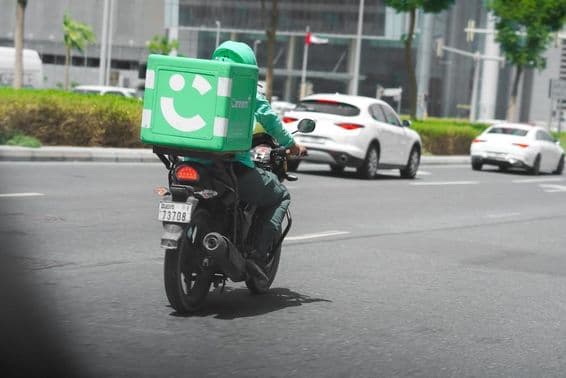Food delivery in the United Arab Emirates.