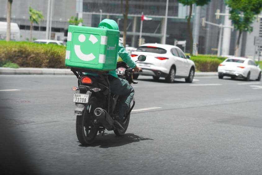 Food delivery in the United Arab Emirates.