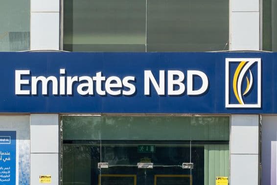 Emirates NBD Bank branch.
