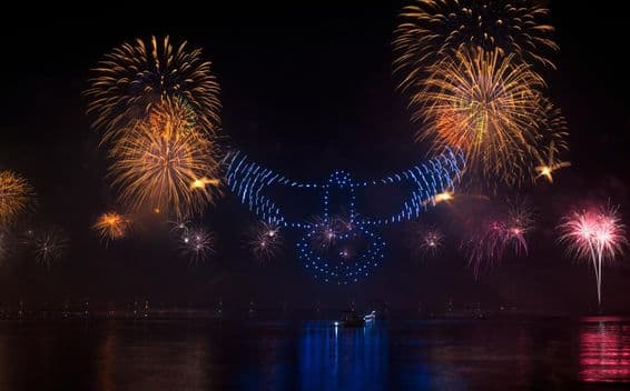 New Year's fireworks in Ras Al Khaimah.