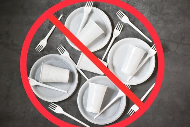 Ban on single-use plastics.