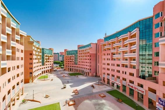Residential buildings in the Dubai Discovery Gardens.