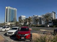 Buildings in Dubailand Residence Complex, a new residential area.