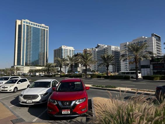Buildings in Dubailand Residence Complex, a new residential area.