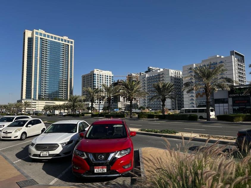 Buildings in Dubailand Residence Complex, a new residential area.