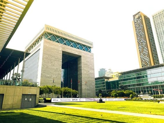 Dubai's financial district, DIFC area, United Arab Emirates.