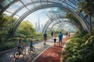 Climate-controlled walking corridor in the heart of Dubai.