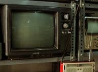 Old antique television.