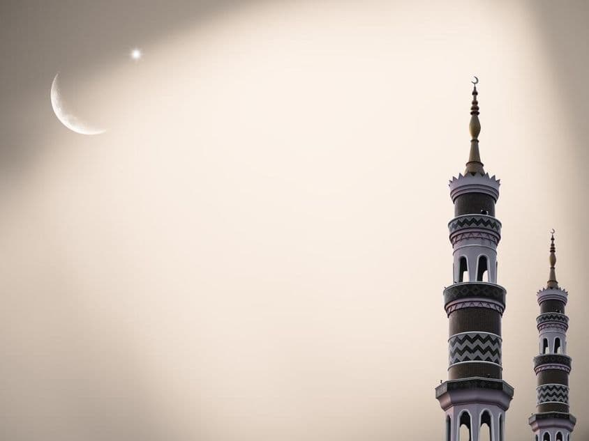United Arab Emirates mosque during Ramadan.