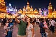 Colorful evening at Global Village experience