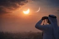 Dangerous crescent moon observation.