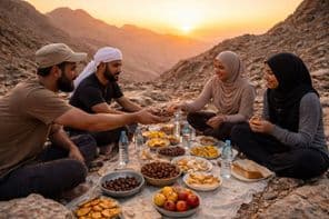 Sunset Iftar in Mountain Silence