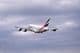 The Emirates Airbus A380-861 passenger aircraft.